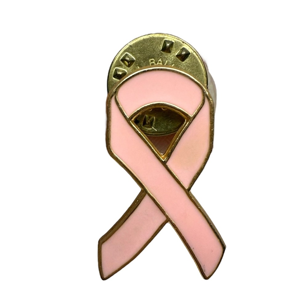 Pink Ribbon Lapel Pin Breast Cancer Awareness Enamel Lapel Brooch Support Hope
